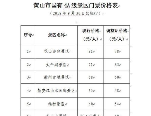 黄山旅游团报价-黄山旅游团报价表